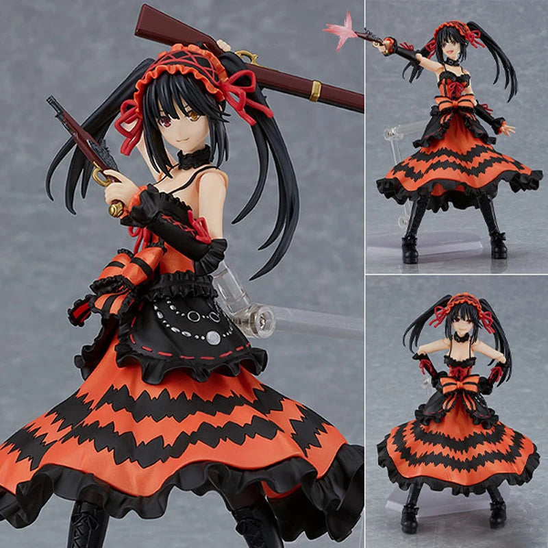 #585 Figma Date A Live III Kurumi Tokisaki Anime Figure Yatogami Tohka Bunny Girl Action Figure Yoshino Figurine Model Doll Toys