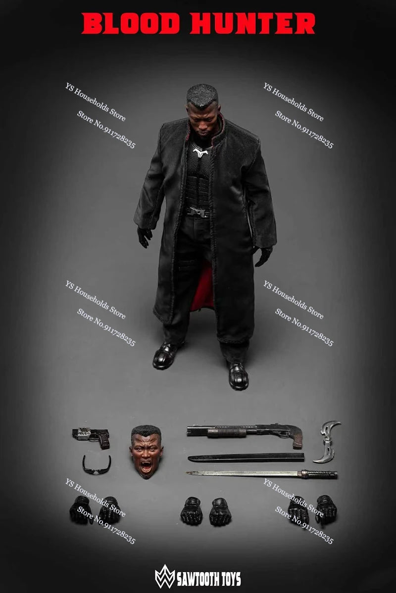 1/12 Blood Hunter Windbreaker Man Action Figure Collection SAWTOOTH TOYS STM-20252 Double Head Sculpts 6inch Soldier Model Gifts