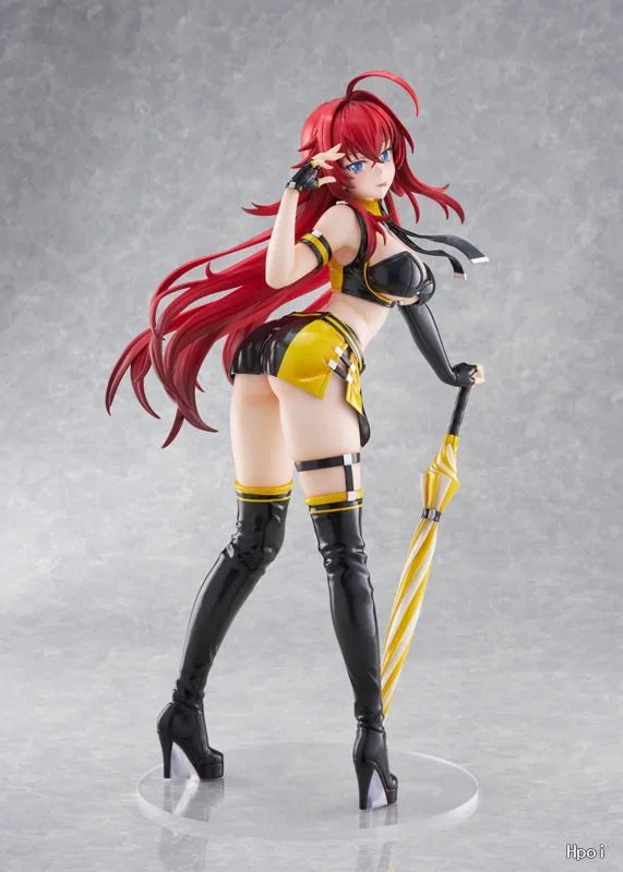 In Stock GOLDEN HEAD High School D×D HERO Rias Gremory Racing Queen Limited Edition 1/3.5 Scale Figure Toy Model Collection