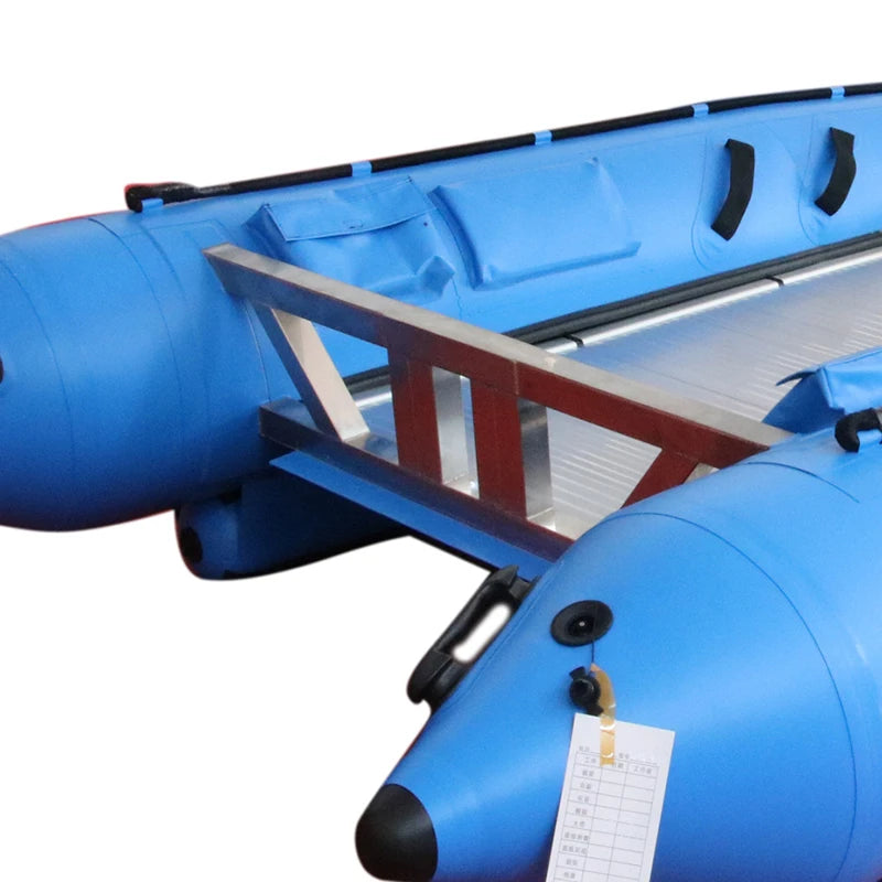 2024 Hot Selling 6-Person Racing Inflatable Aluminum Boat High-Speed Catamaran Thunder Boat Cat Rubber 410cm Kayak for Sale