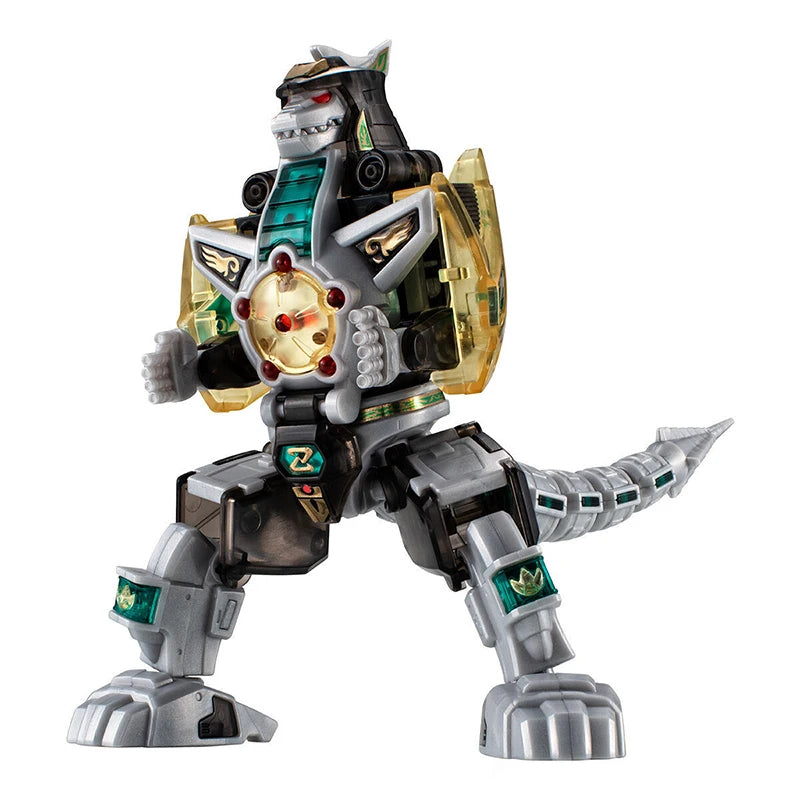 In Stock Bandai SMP Mighty Morphin Power Rangers Dragonzord Clear Color Action Figure Model Kit Assembly Toy