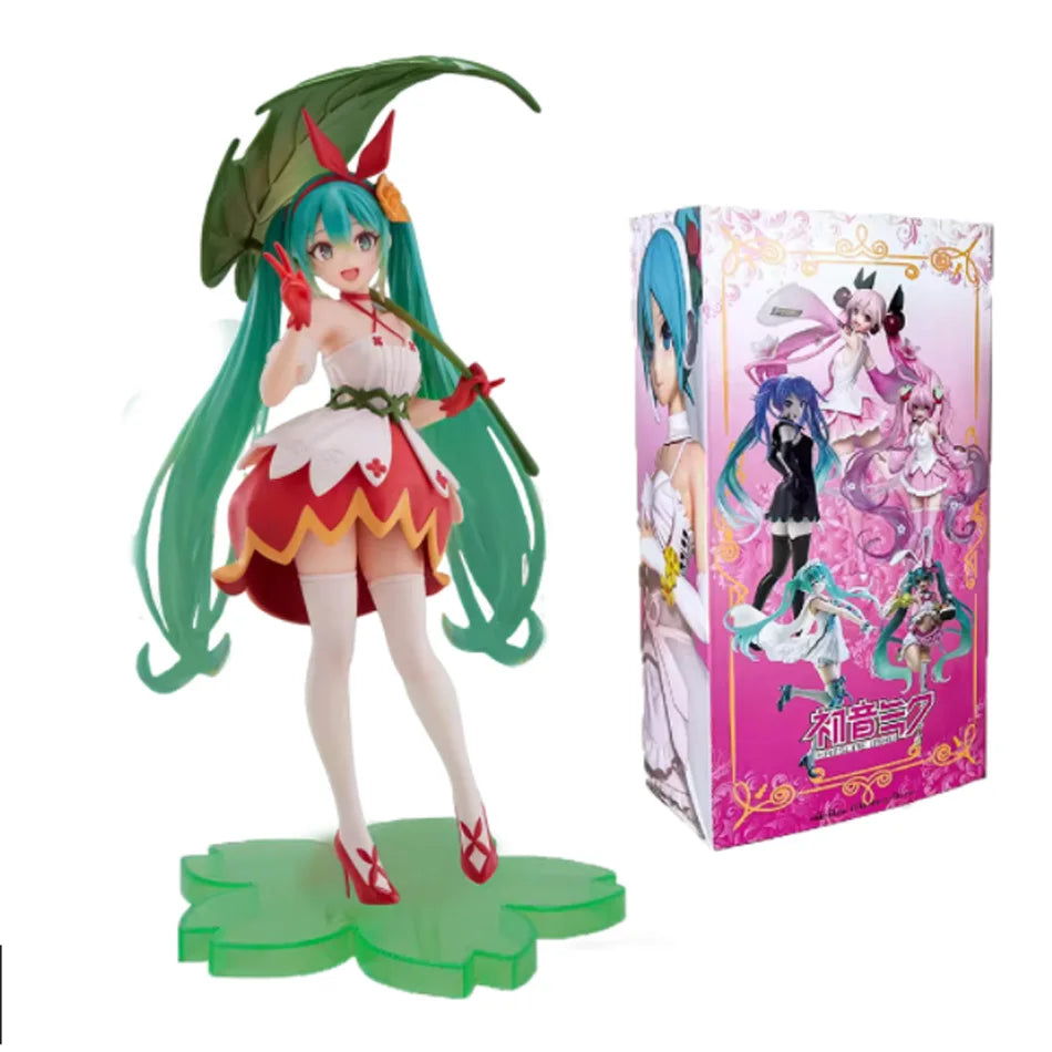 In Stock Hatsune Miku Anime Figure Fashion Subclture Miku Action Figure Christmas Gift PVC Collection Model Kawaii Girl Doll Toy