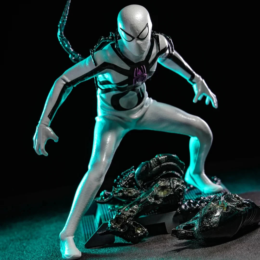 Original Hottoys Ht 1/6 CMS027 Miles Morales Aliens Vs. Avengers Action Figure Trendy Doll Desktop Ornament Collection Toy Gift