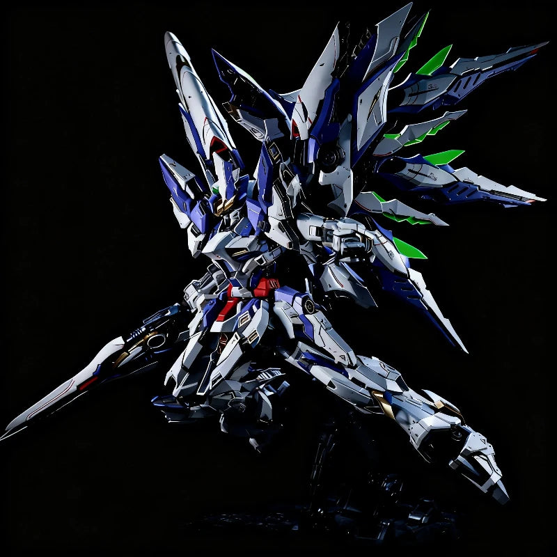 EINTA Sky Defender 1/72 Assembly Model Kit Alloy Frame Action Figures Multilayer Structure Mecha Toy With Base Collectible Gift