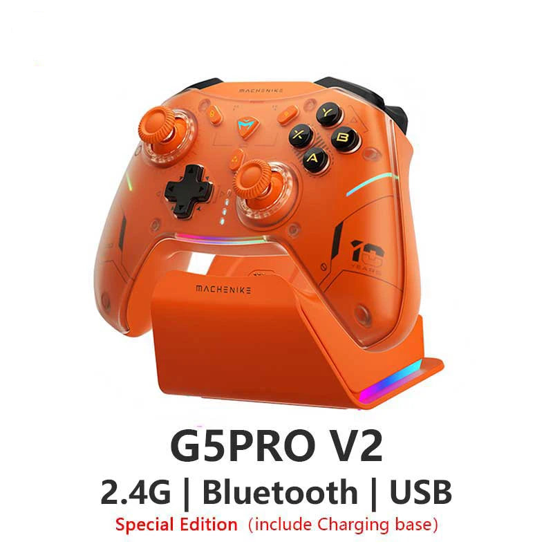 Machenike G5 pro V2 Controller Three-Mode Optical Gamepad Collector'S Edition Hot Swap Hall Rocker Bluetooth Trigger Vibration