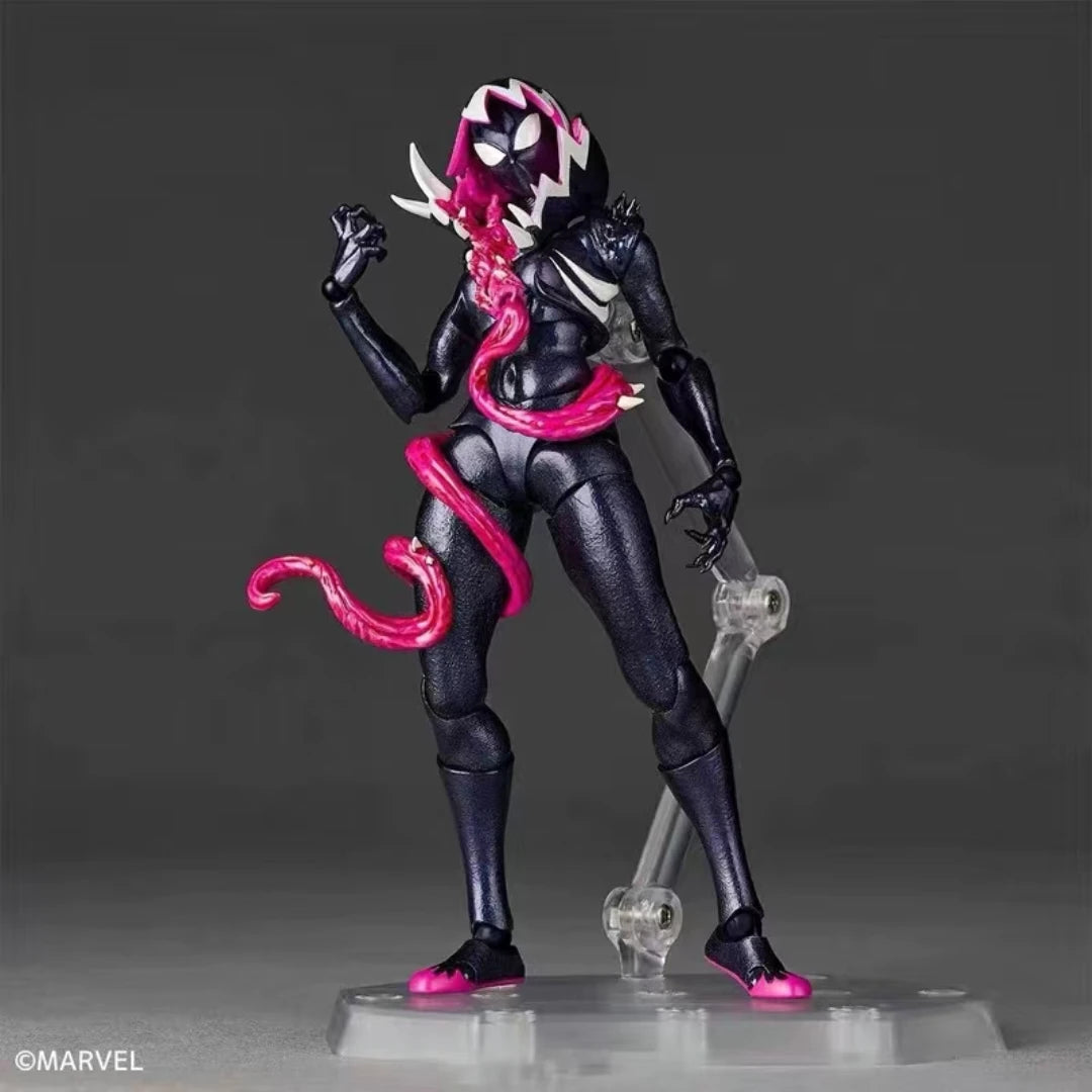 New KO Venom Gwen Marvel Anime Action Figures Figurine Kaiyodo Amazing Yamaguchi Revoltech Statue Model Customized Kid Toy Gifts