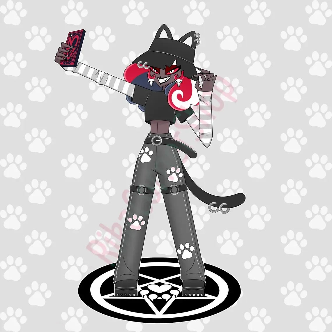15Cm Creative Desktop Decorations Acrylic Standees for Hazbin Hotel Character Standing Plates Niffty Vaggie Charlie Husk Alastor