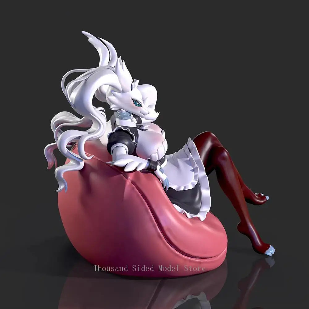 IN Stock Original IDPLAYER Pokemon Maid Reshiram GK Model Collectible Figurine Toys Genuine Anime Figure Model Ornament Gift