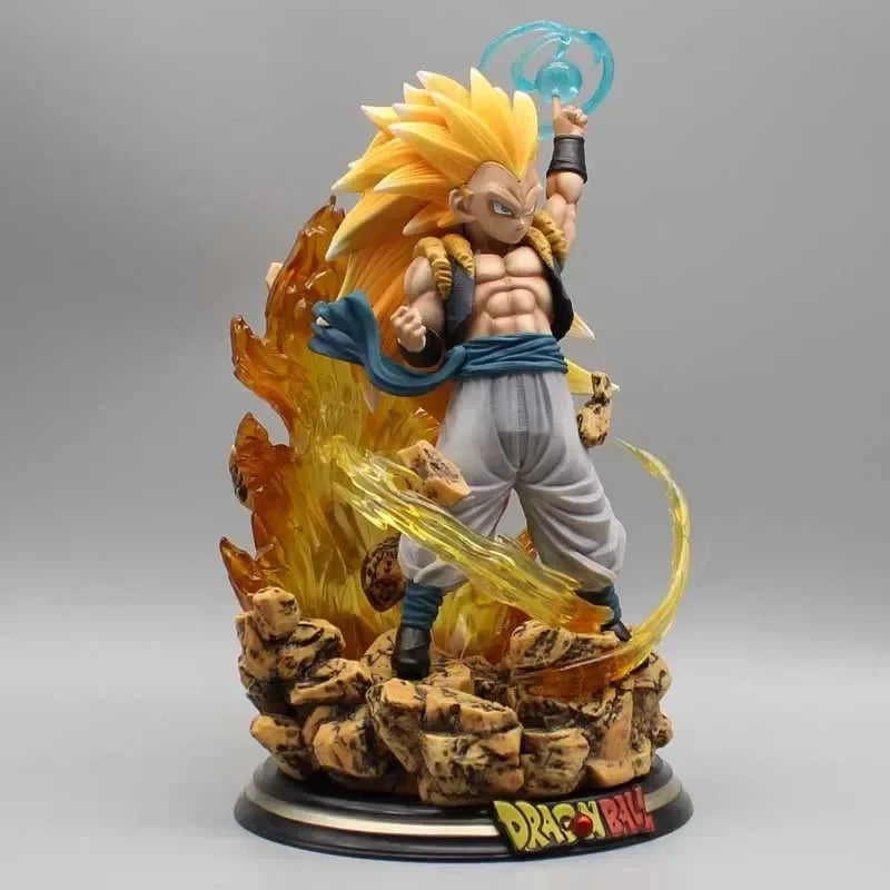 Dragon Ball Z Gotenks Figuren Sjj3 Gotenks Anime Figuren Super Saiyajin Gk Statue Figur 22cm Pvc Modell Puppe Sammlerstück Spielzeug Gif