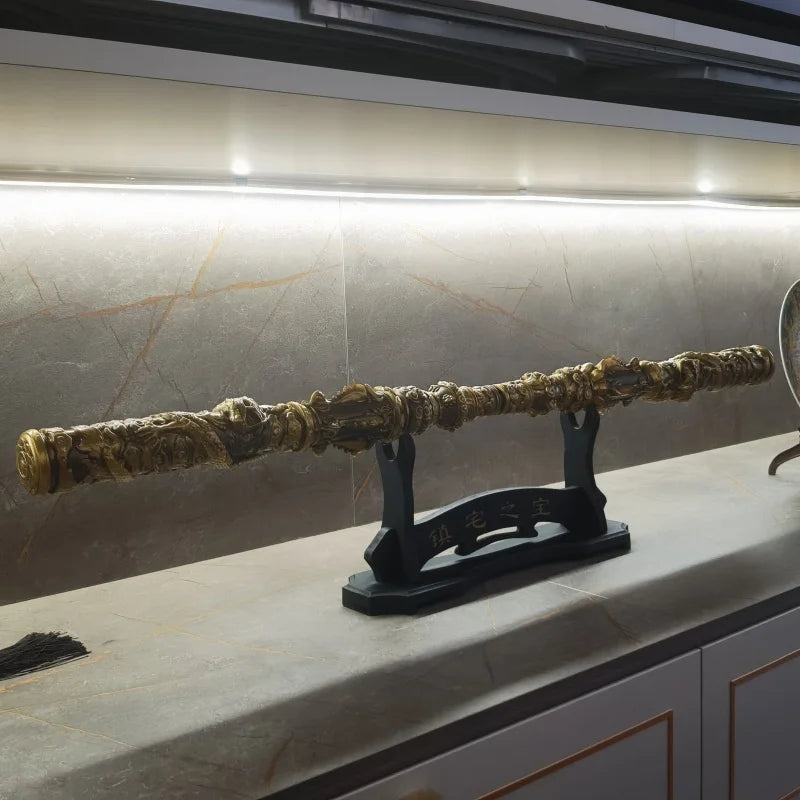 Black Myth Game Wukong Retractable Ruyi Golden Cudgel Jingu Rod Semi Metal Rod Room Decoration Model Toy Xmas Birthday Gift