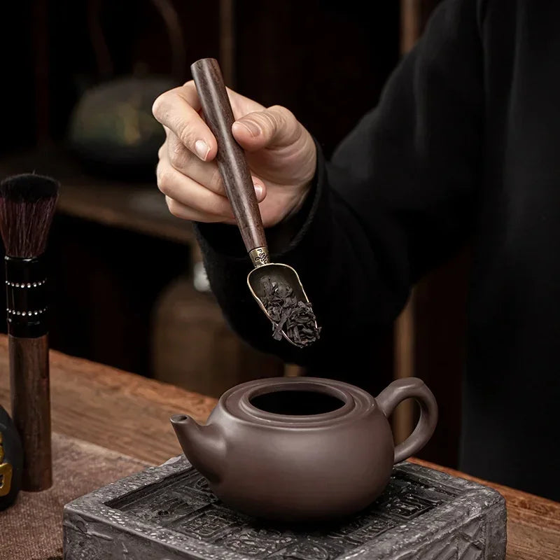 5 Teile/satz Teezeremonie Hitzebeständige Kung Fu Tee Werkzeuge Holz Chinesische Gongfu Teelöffel Tee Tong Nadel Set Teestube Zubehör