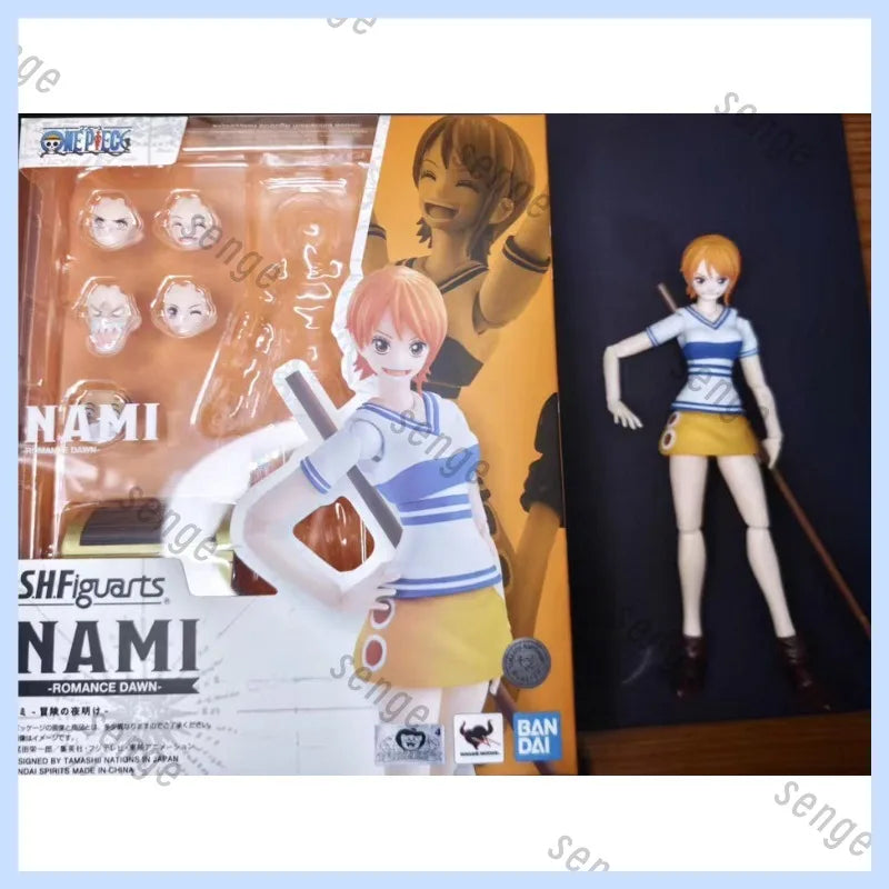 [Genuine in stock] Bandai SHF One Piece East China Sea Chapter Straw Hat Pirates Nami Early Stage Action Figure Collection Gift