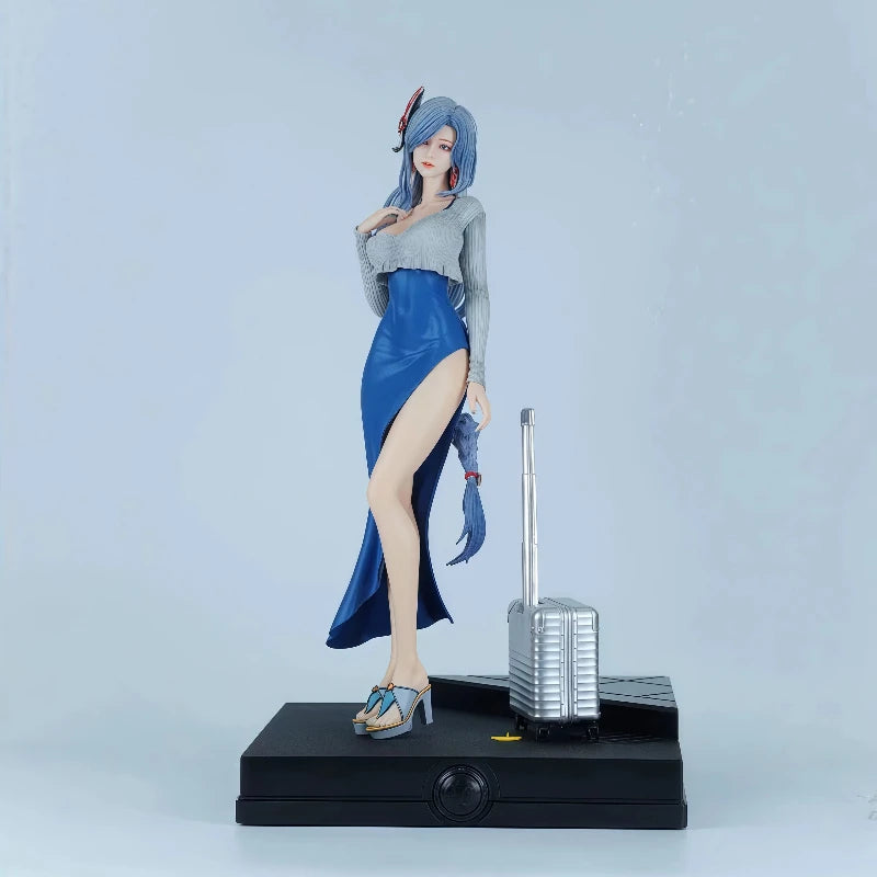 Black Diamond Shenhe Big Scale Anime Figure 48CM Tall PVC Painted Statue Desktop Decor Collectible Model For Genshin Impact Fans