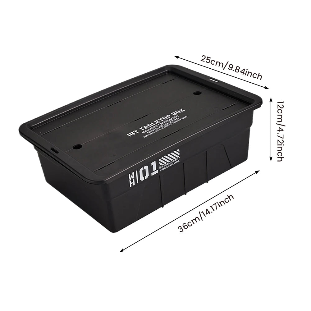 IGT One Unit Tea Tray Multifunctional Pots Bowls Plates Holder Basket Large Capacity Camping Storage Tea Tray for Outdoor Travel