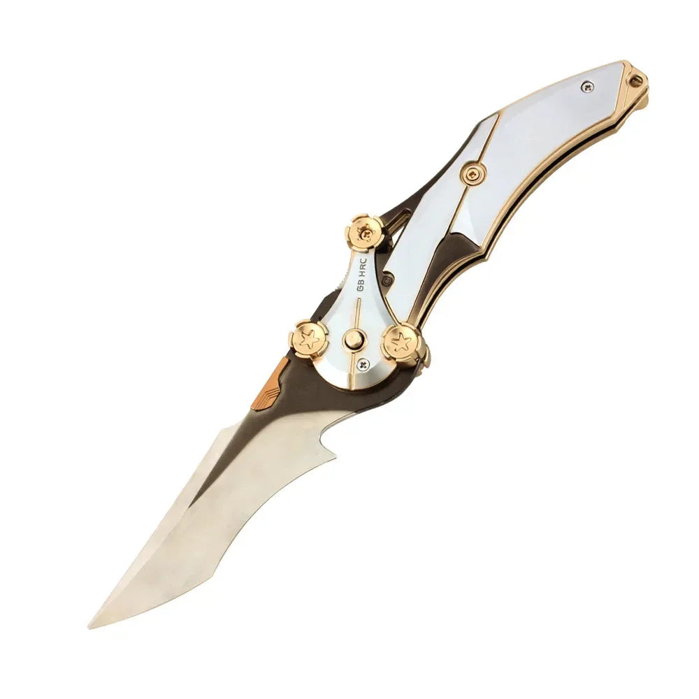 Delta Action 27 cm/10,63 Zoll Klappversion Mitfühlendes Klapp-Katana-Messer Spielperipheriegeräte Metall Cosplay Ornamente Jungenspielzeug