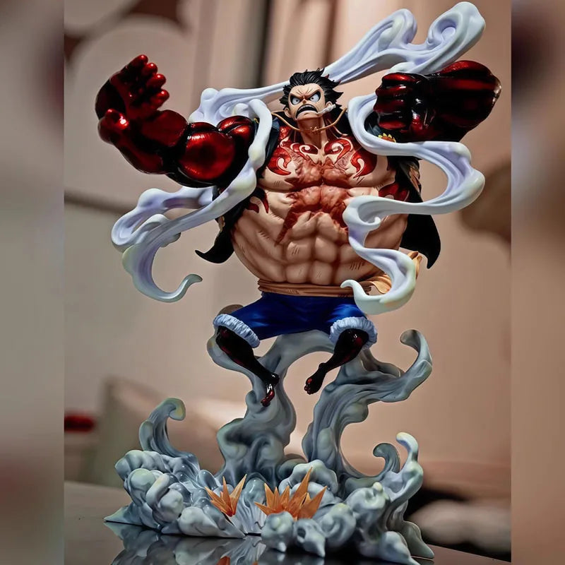 JT One Piece 38 см Monkey D. Luffy Gear 4 екшън фигурка колекционерска играчка - аниме модел кукла за колекционери и подаръци