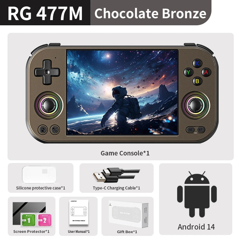 Anbernic RG 477M Handheld Game Console 4.7" LTPS In-Cell Multi-touch Screen Android WIFI Video Gaming Player Al Assistant RG477M