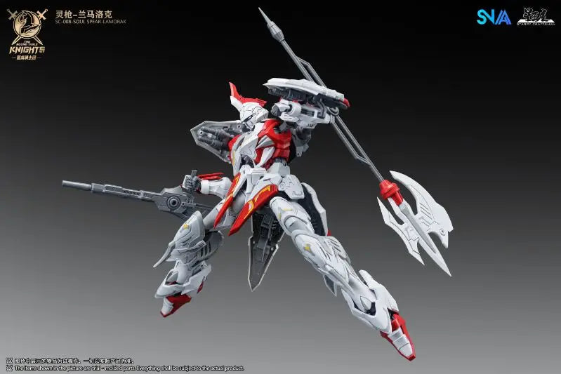 New Snaa Hg 1/144 Sc-008 Soul Spear-Lamorak Deluxe Edition Original Model Kit The Round Table Knights Action Figure Toy Gifts