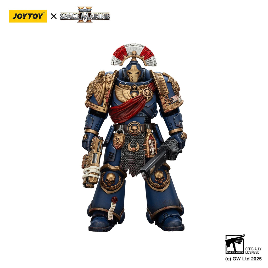 JOYTOY Warhammer 40K 1/18 Action Figure Ultramarines Relic Secundus Armour with Artificer bolt Anime figures Toys
