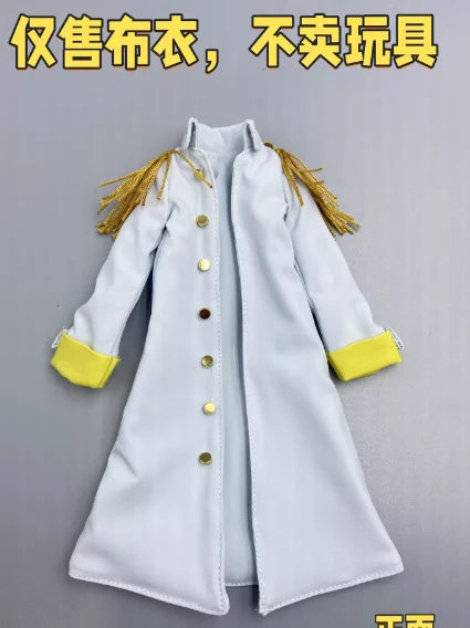 ONE PIECE SHF Anime NEW Handmade Borsalino Admiral's cloak Built In Iron Wire Is Suitable for 1/12 Toys