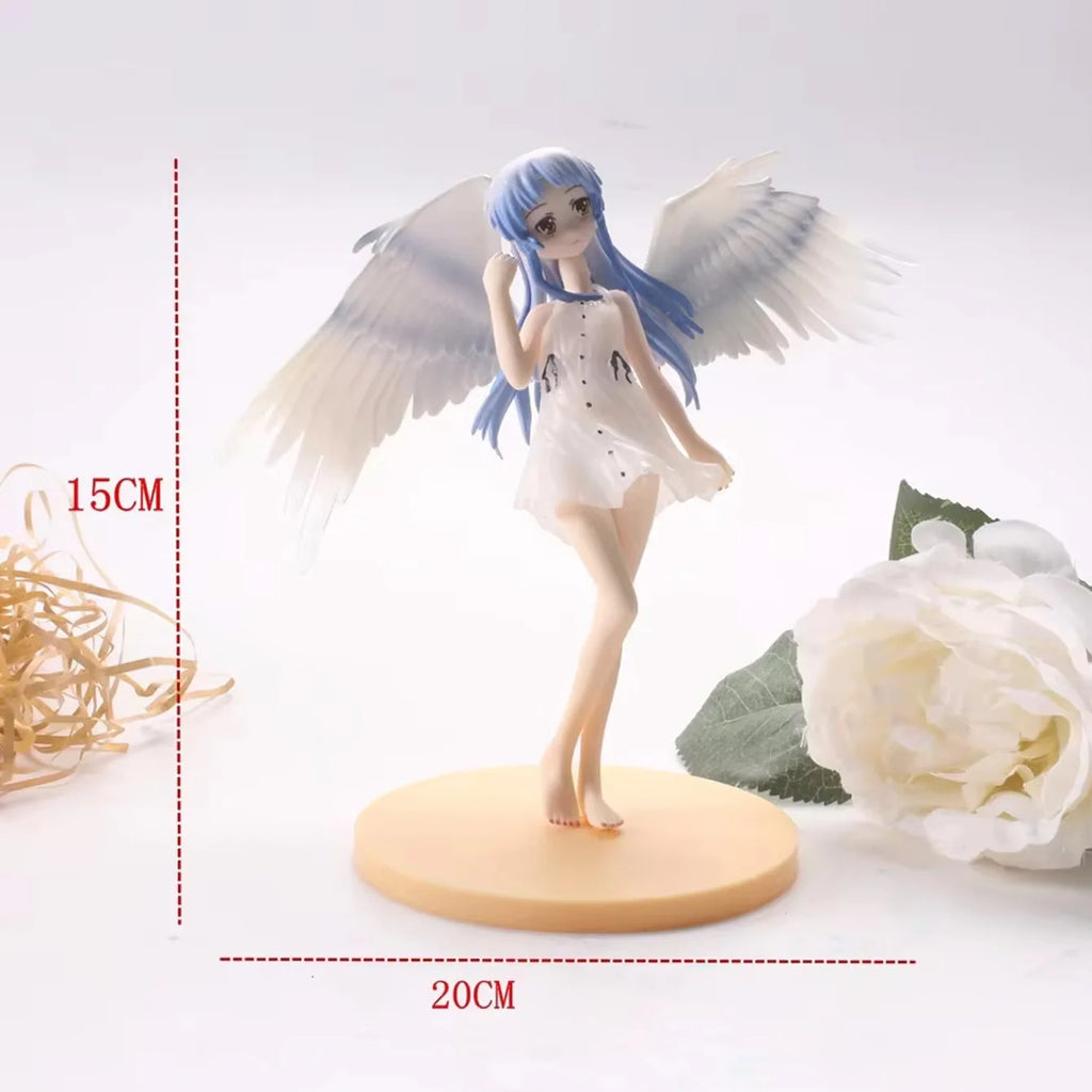 Angel Beats Tachibana Kanade Anime Figure Wing Angel PVC Figurine Desktop Collectible Statue Ornament for Anime Fans