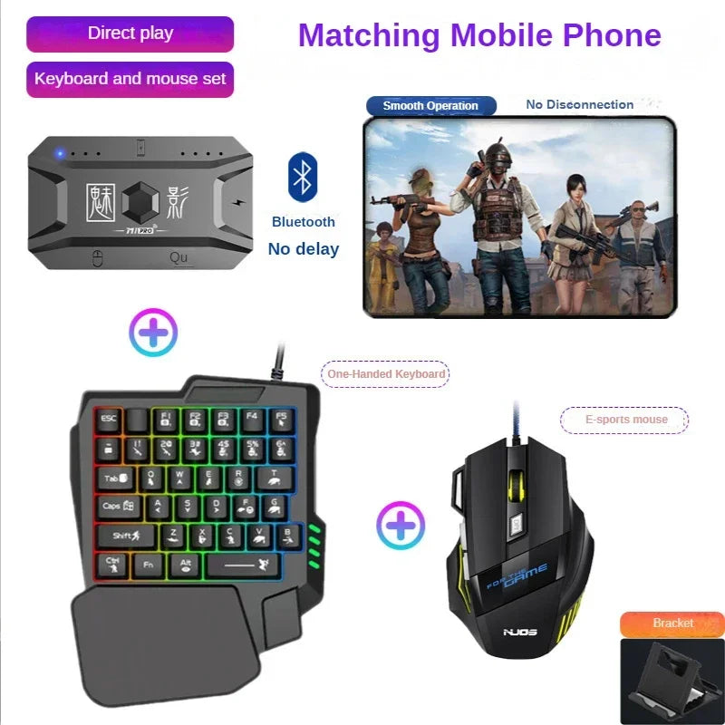M1 Pro Mobile Game Controller 4 in 1 Maus-Tastatur-Adapter-Konverter BT V5.0 Programmierbarer Adapter unterstützt IOS Android System