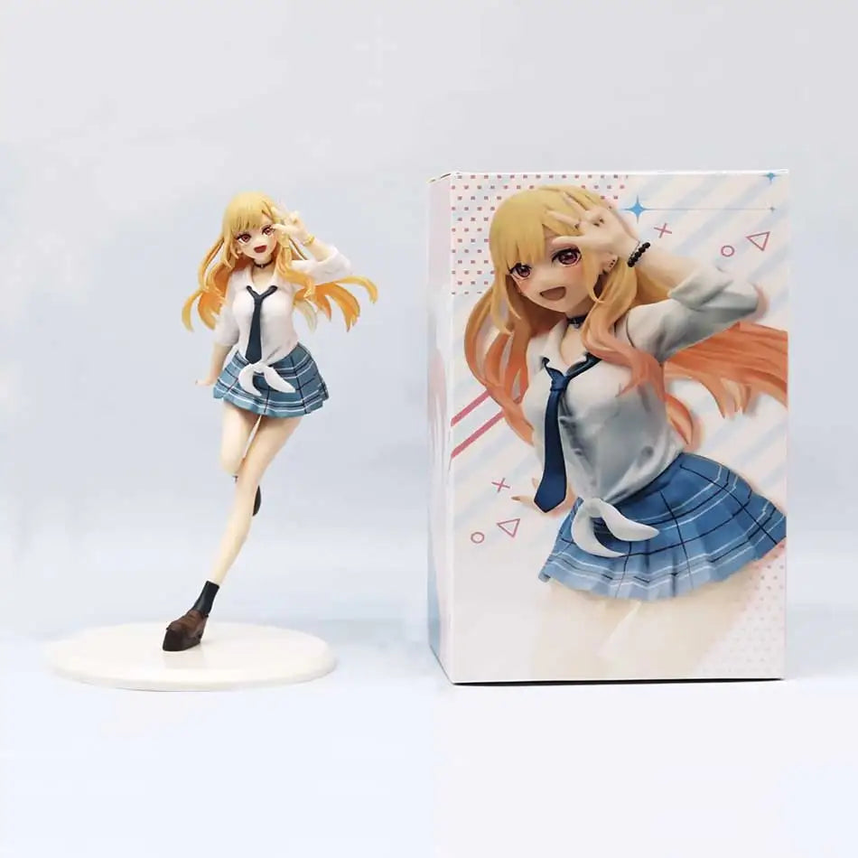 My Dress Up Darling Kitagawa Marin Anime Figure PVC Collection School Uniform Liz Devil Style Desktop Ornaments Model Toys Gifts