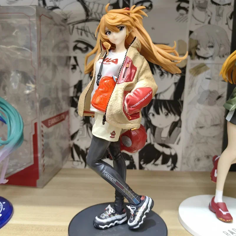 19CM Neon Genesis Evangelion Аниме момиче фигурка Аска Лангли Сорю Нова форма екшън фигурки Модел кукла подаръци детски играчки