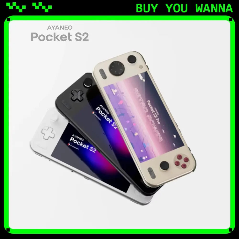 AYANEO Pocket S2 Pro Game Console 6.3Inch 2K IPS Screen Portable Consoles RGB TMR Joystick Hall-Effect Trigger Handheld Console