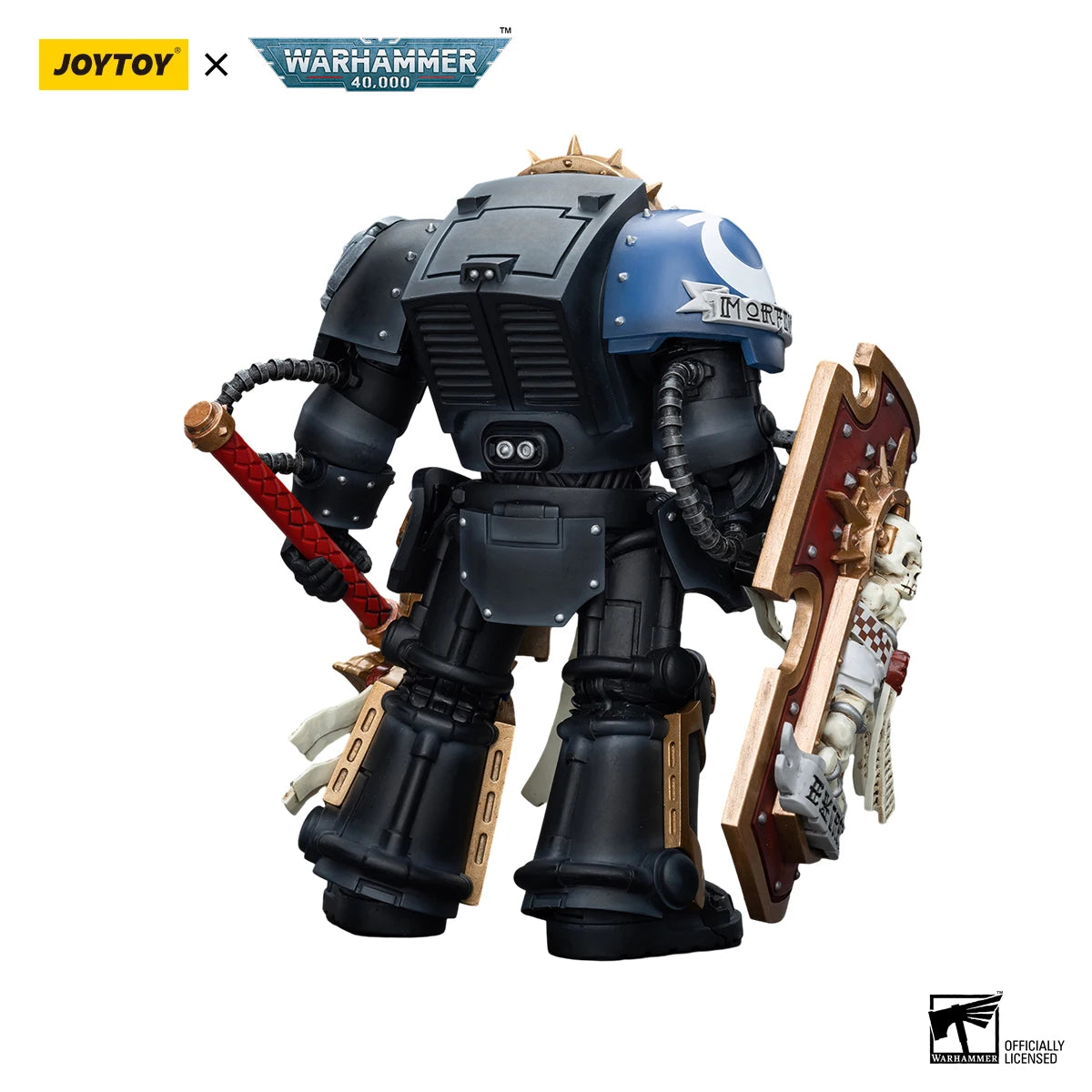 JOYTOY 1/18 Action Figure Warhammer 40K Ultramarines Chaplain in Terminator Armour Model Toy Doll