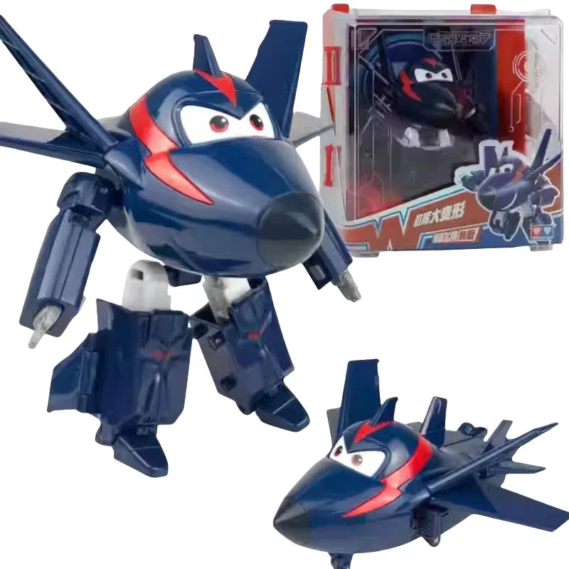 Hot New Super Wings Large Transformation Anime Transformation Flat Robot Action Character Transformation Toy Children'S Gift