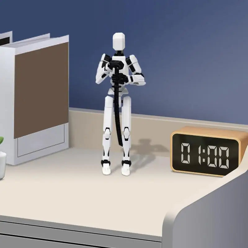 Toy Action Figure 3D Mini Action Figure With Full Body Movable Toy Models Multi-Jointed For Dining Table Coffee Table Desk