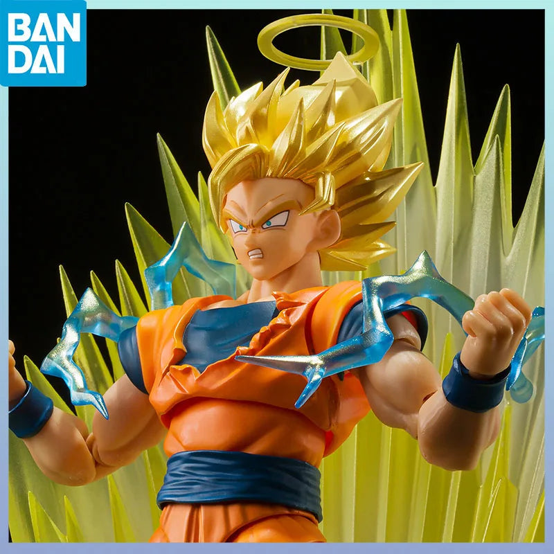 BANDAI In Stock S.H.Figuarts Son Goku SSJ2 Exclusive Edition Dragon Ball Z Official PVC ABS Articulated Collectible for Fans New