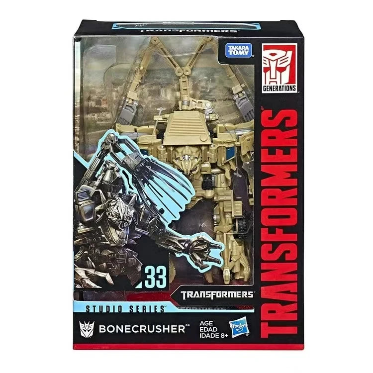 Original Hasbro Transformers Toy SS Studio Series SS33 SS-33 BONECRUSHER Voyager V-Class  Anime Figure Toy Model Collection