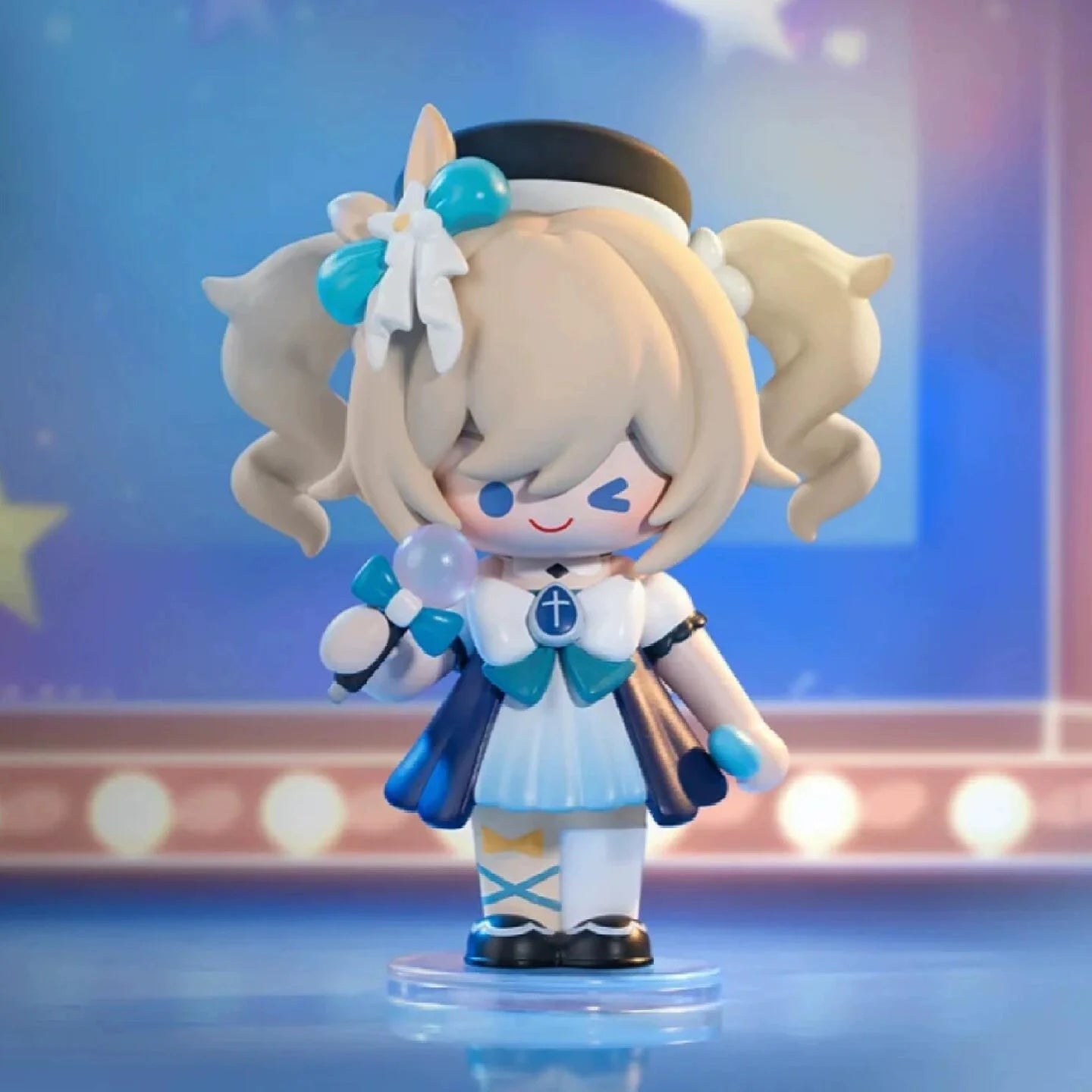 Tcv Popmart Genshin Impact Dress-Up Dreams Themed Chibi Series Blind Box  Q Mini Figure Toy Mystery Box Surrounding Walnut Wendy