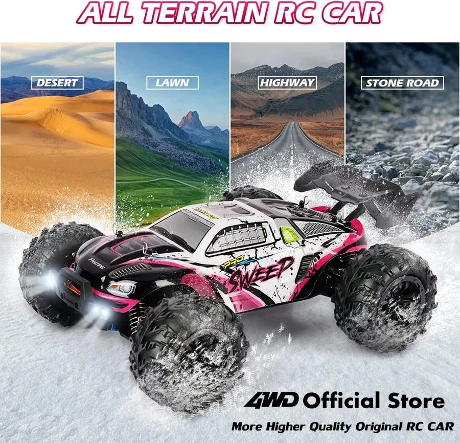 4WD Ferngesteuertes Auto Offroad 4x4 RC High Speed ​​Buggy Truck Super Brushless 50 oder 80KM/H Schnelles Drift Racing Spielzeug Kinder Erwachsene