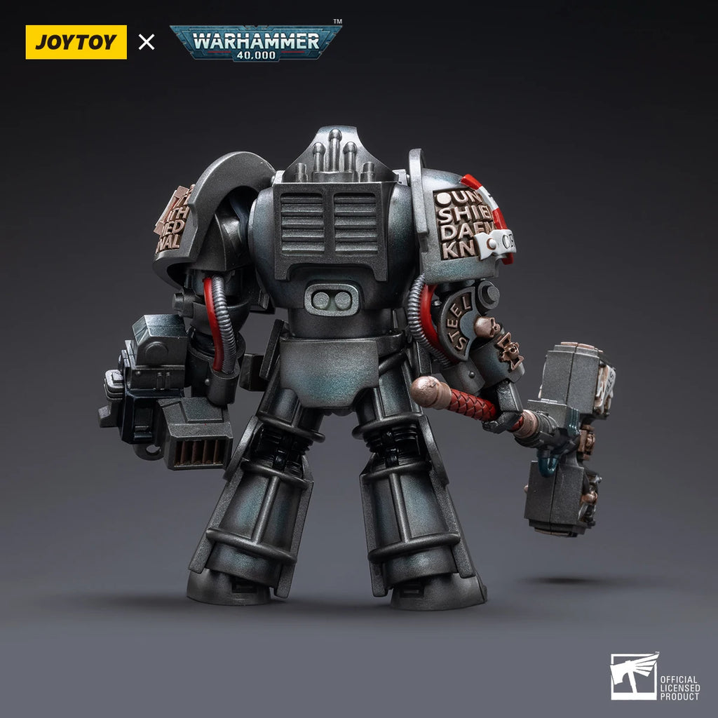 【In Stock】JOYTOY Warhammer 40K 1/18 Action Figure Grey Knights Terminator Caddon Vibova for Game Soldier Model Toy