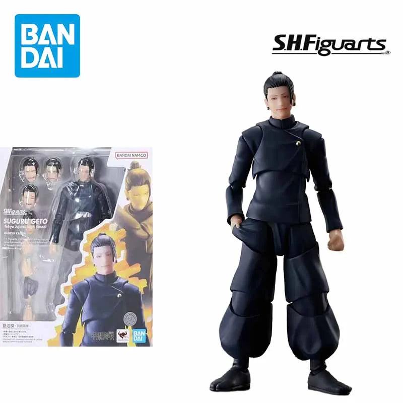 BANDAI Original MODEL KIT GUNDAM SHF SATORU GOJO SUGURU GETO Anime Action Figure Assembly Model Toys Model Gifts for Boys