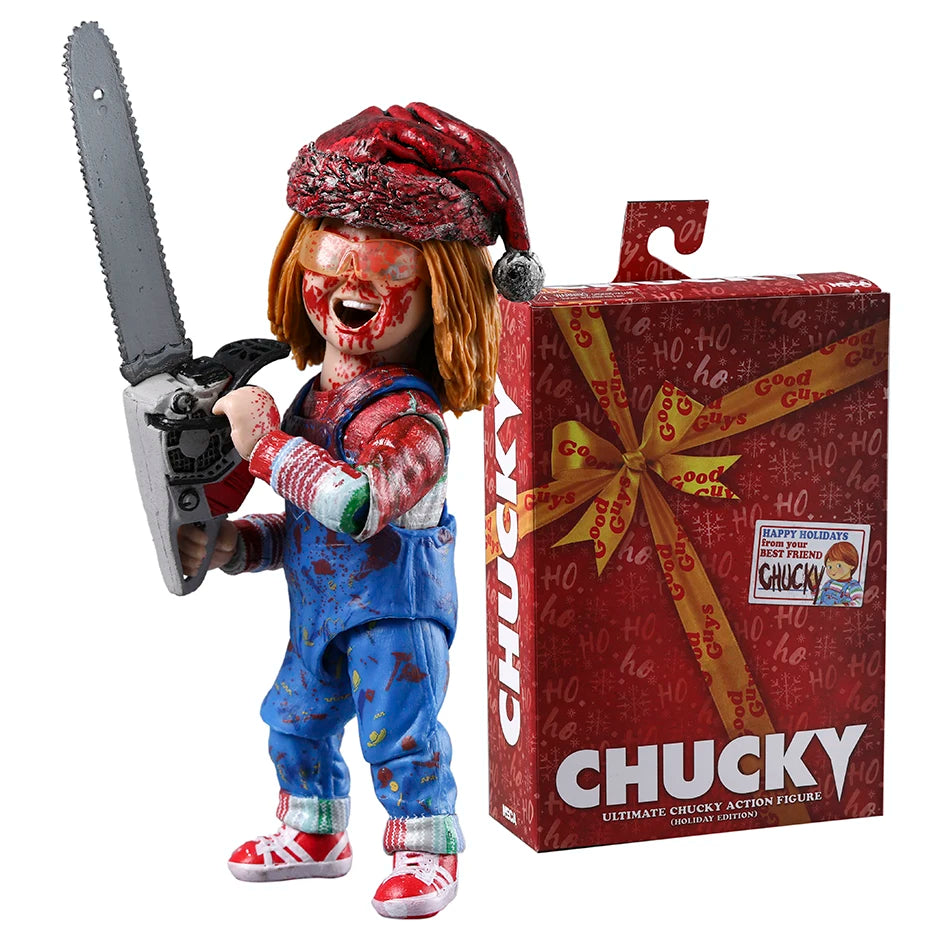 NECA Chucky TV-Serie Ultimate Chucky Holiday Edition 7 Zoll große Actionfigur
