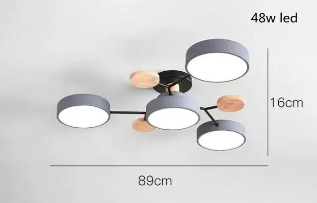 Modern Living Room Ceiling Chandelier Light Three Colors Changed led Ceiling Lights for Bedroom Dining Room 220v Ceiling Lamps