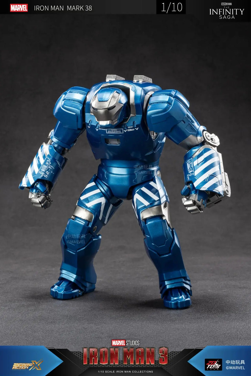 ZD Toys Marvel Avengers Iron Man MK38 Igor MK37 Hammerhead MK12 Kingarts MK40 Shotgun Action Figure Collections Gift