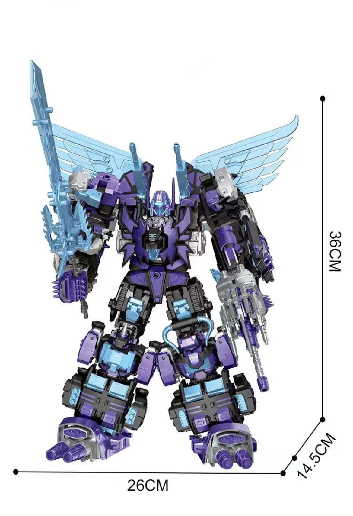 TENGYANG DARK Predacons Combiners Wars KO Transformation 5 IN 1 Predaking G1 36cm Action Figure Child Gift NO BOX