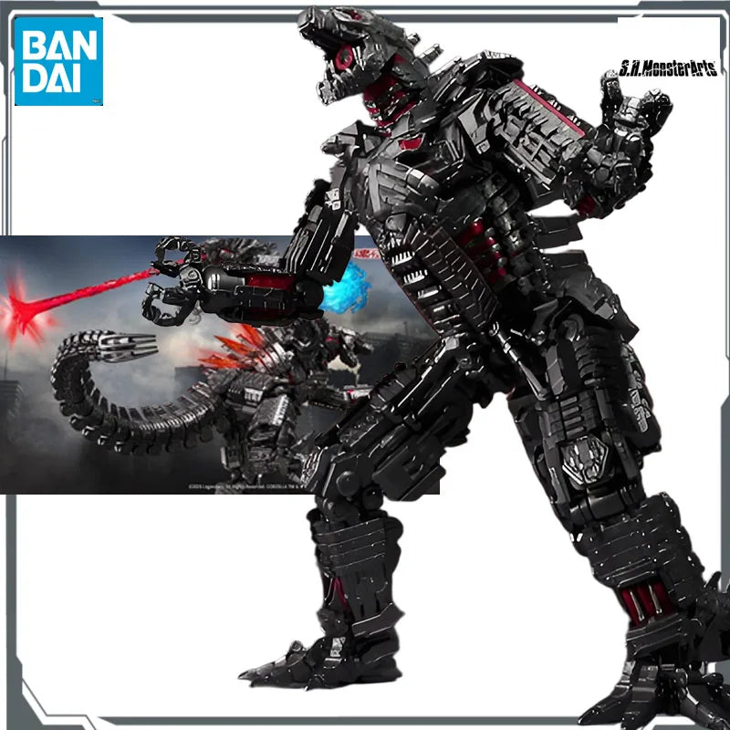 Bandai Original S.H.MonsterArts Mechagodzilla “Godzilla Vs. King Kong” (2021) - Duel Edition-&Mechagodzilla Model Gifts for Boys