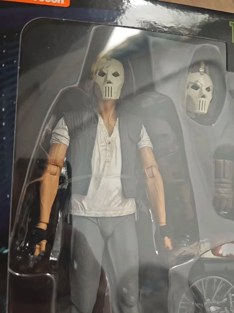Casey Jones with Dirt Bike Figure NECA 54514 Teenage Mutant Ninja Turtle Action Figuras Anime TMNT Model Peripheral 7-Inch Gift