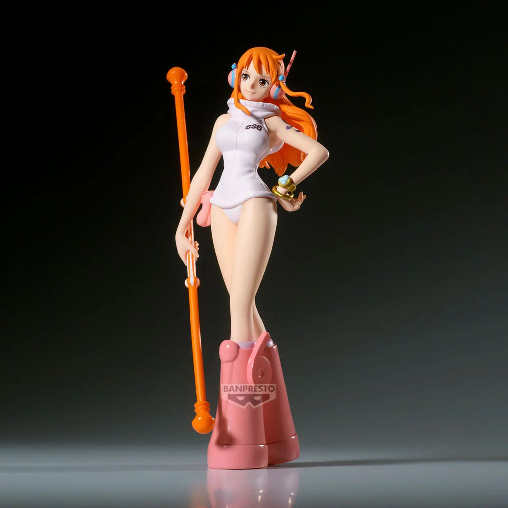 In Stock BANDAI Banpresto "One Piece" The Shukko NAMI ver.EGGHEAD 16cm Bishoujo Doll Original Collectible Anime Figure Model Toy