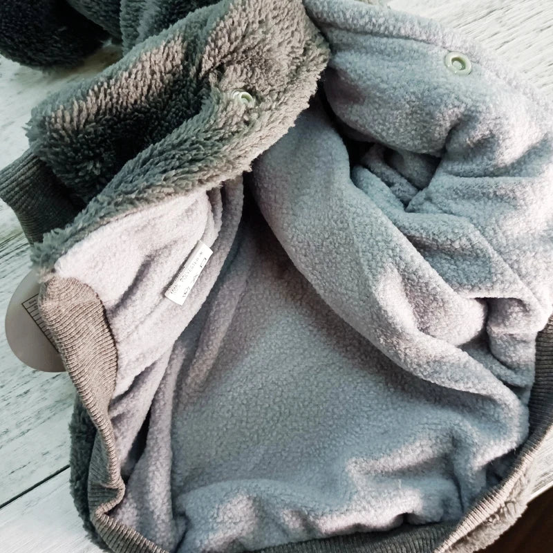 Gray Winter Jacket For Dogs Fur Large Puppy Animal 20kg XS 7XL Small Big Halloween Pet Costumes Dachshund Apparel Clothing Pugs