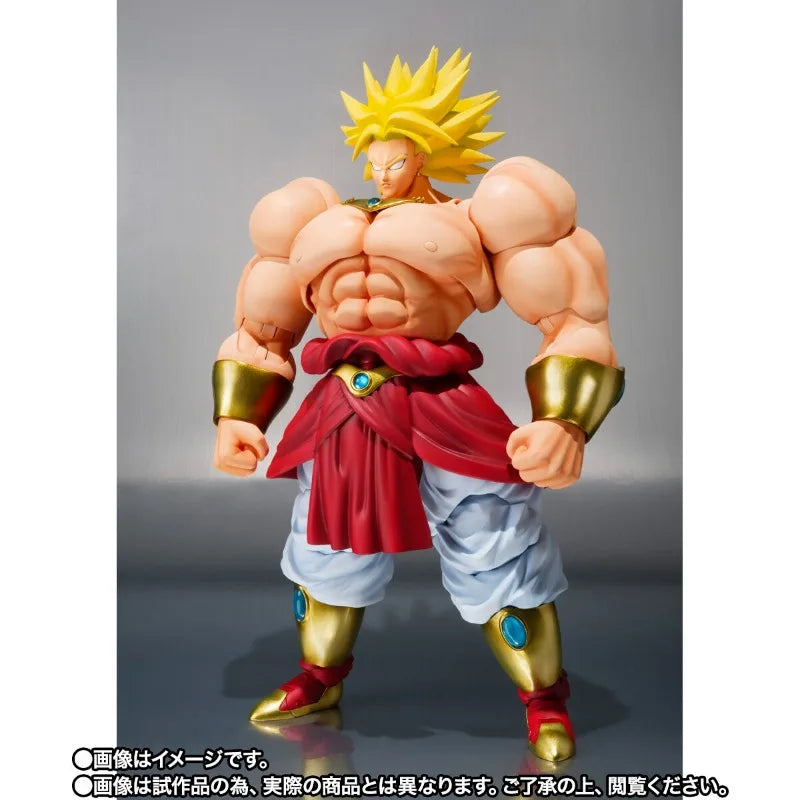 Fast Shipping Bandai Anime Dragon Ball SHF BROLY -40th Anniversary Reissue Edition- Original Model Toys Action Figure Children