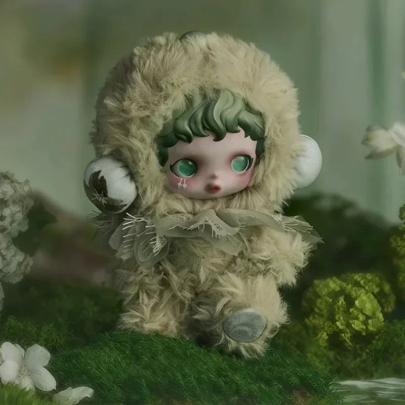 POP MART SKULLPANDA L Impressionnisme Serie Plüschpuppe Überraschungs-Mystery-Box Kawaii Anime Actionfigur Blindbox Spielzeug Mädchen Geschenk