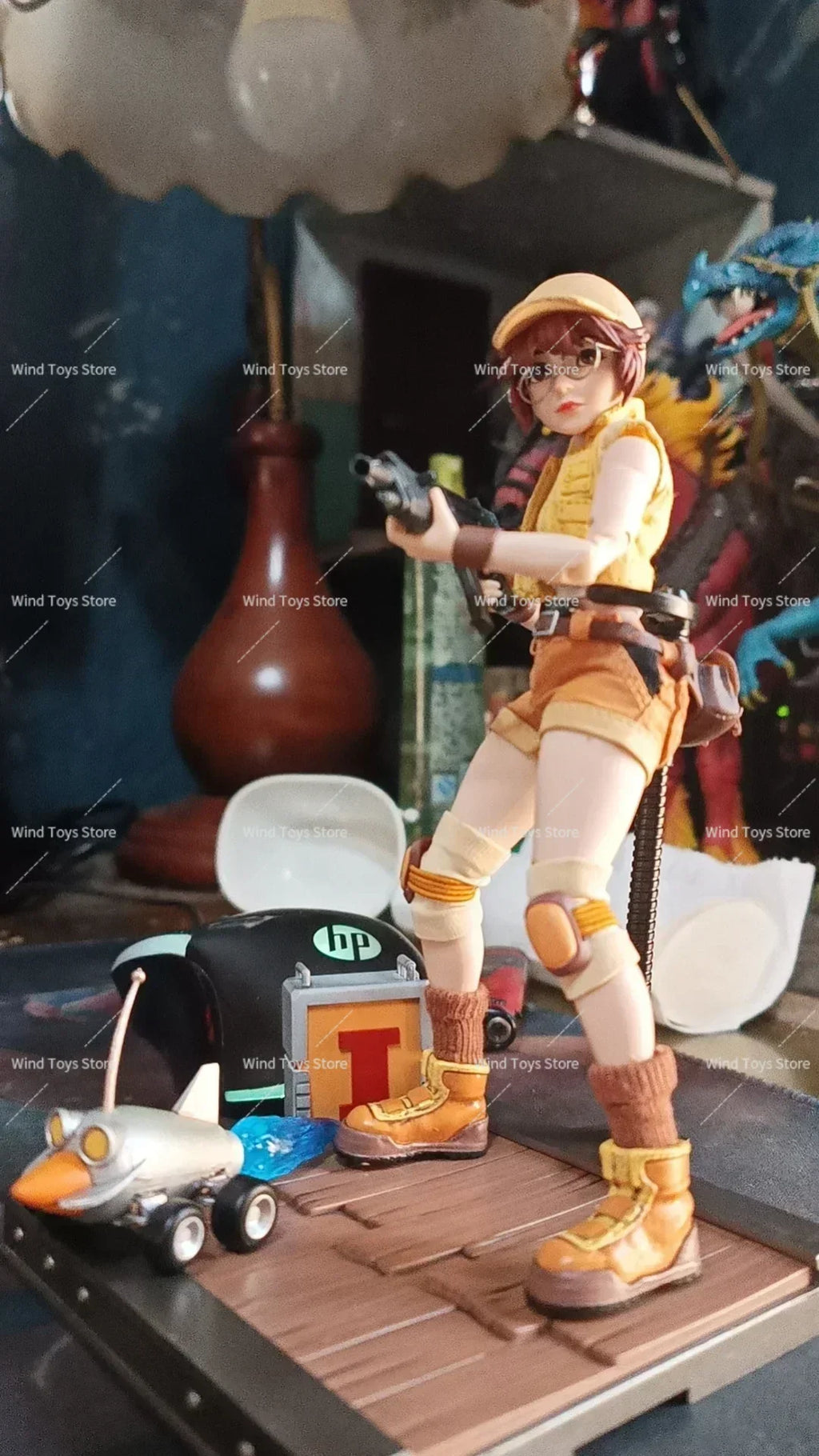 En Stock Original Snk Metal Slug Figura De Acción Juguete Fior Airi Sisters 1/12 Colección De Tela Regalo