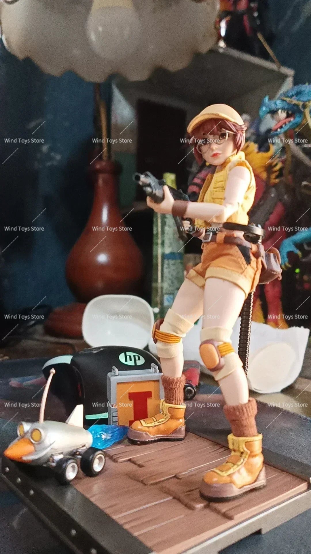 En Stock Original Snk Metal Slug Figura De Acción Juguete Fior Airi Sisters 1/12 Colección De Tela Regalo